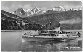 Thun Schloss Hünegg Dampfschiff "Blümlisalp"
