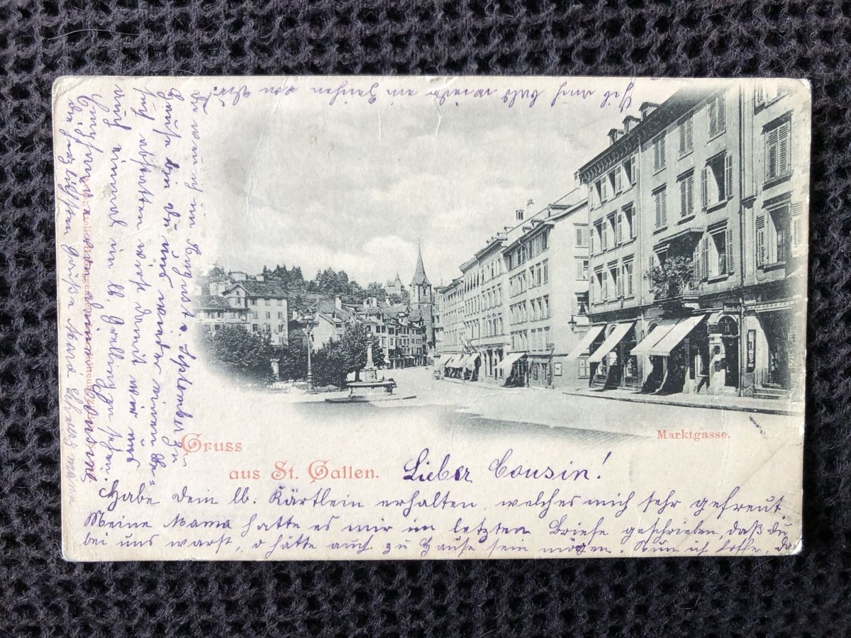 Ansichtskarten: Ansichtskarte St. Gallen – Gebraucht aus Näfels von fritzjk