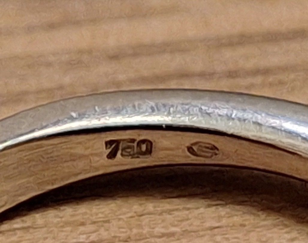 Anelli: Solitär Diamantring ca 0.12ct Weissgold 750 – Usato da Untersiggenthal venduto da TimeandShine 5