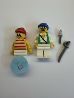 2 Lego Figuren  Piraten Figuren mit Zubehör .