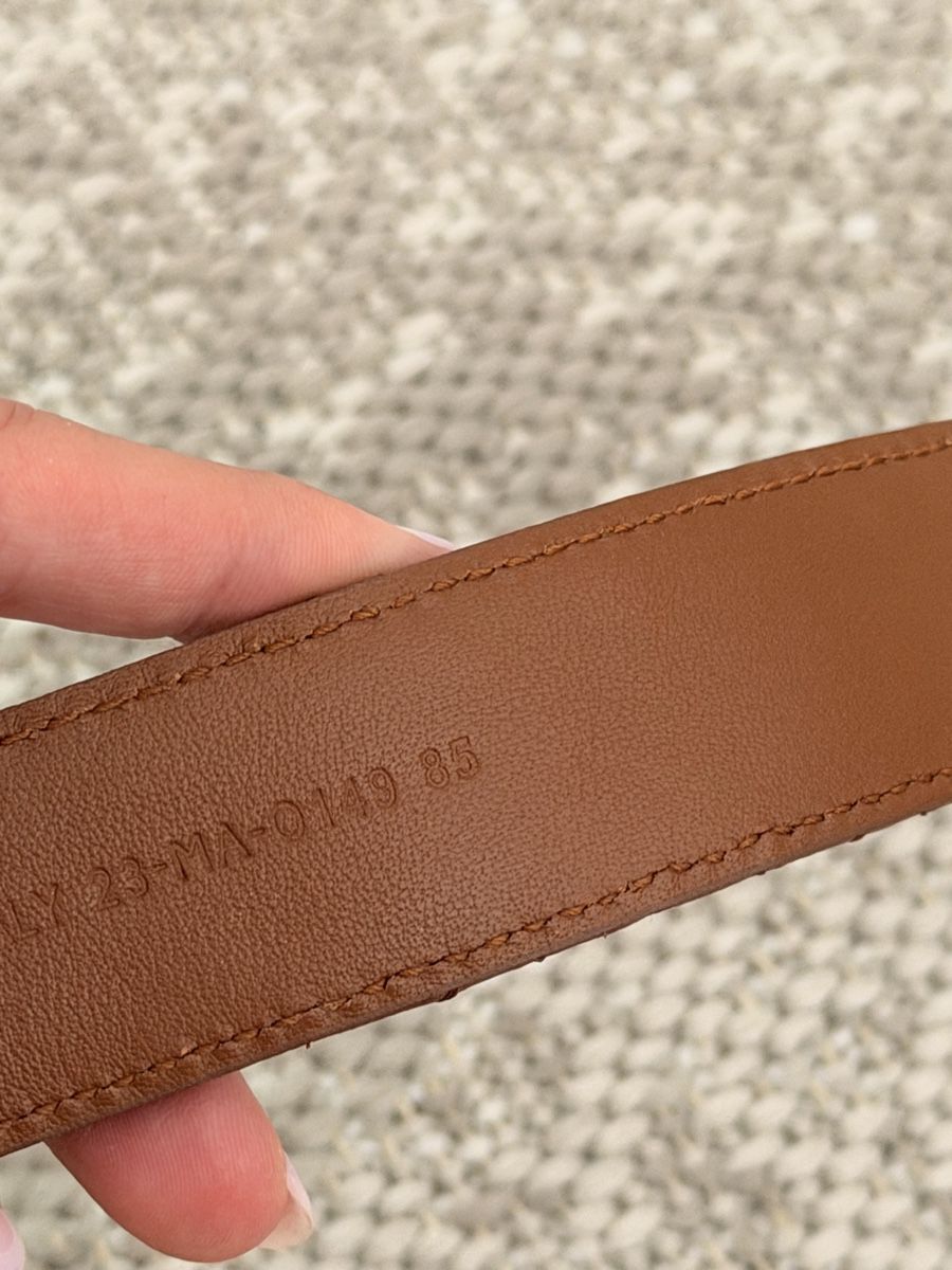 Dior Gürtel: Brown leather belt CD New  – Neu und originalverpackt aus La Croix (Lutry) von secondhandZara 4