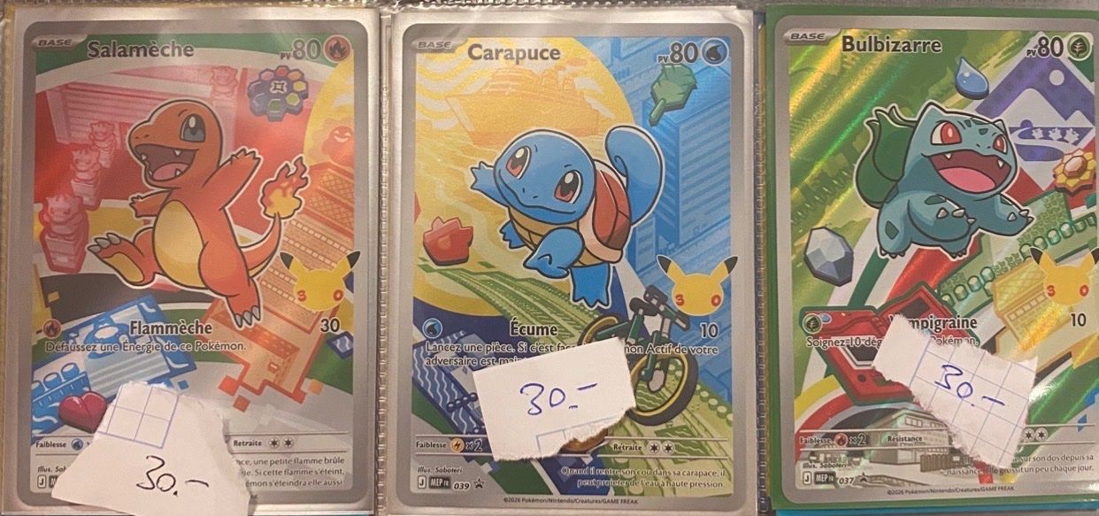 Cartoline postali: Lot 3 Cartes first partenaire. – Usato da Jongny venduto da Poke-Riviera.