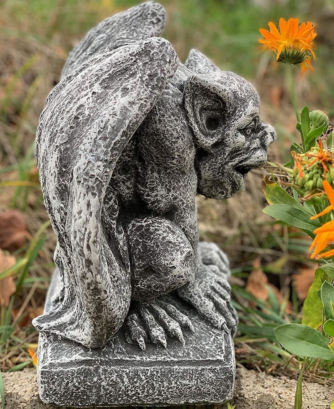 Sculture & Statue: Gargoyle Steinfigur Steinskulptur Gartenfigur – Nuovo e nell'imballaggio originale da Lopagno venduto da CLep 2