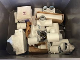 Diverse Formstücke für Kamin / Abgasrohr