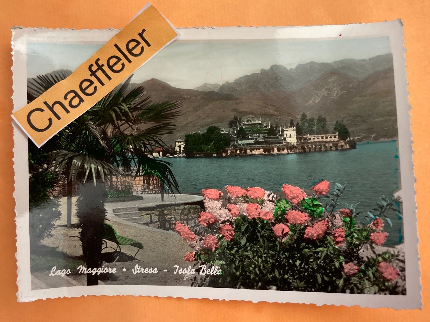 Cartoline postali: Lago Maggiore - Stresa - Jsola Bella – Usato da Zürich venduto da Chaeffeler