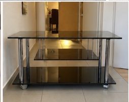 TV Möbel  Glas schwarz 