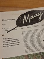 Maag Proschüre Dielsdorf Pflanzenschutz Feldbau 1962