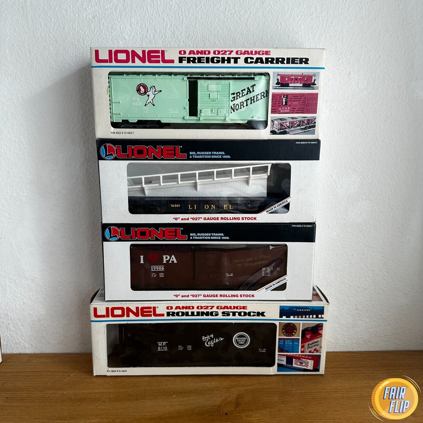 Lionel Modellini di ferrovie: Lionel 4er Set – Nuovo e nell'imballaggio originale da Luzern venduto da fairflip