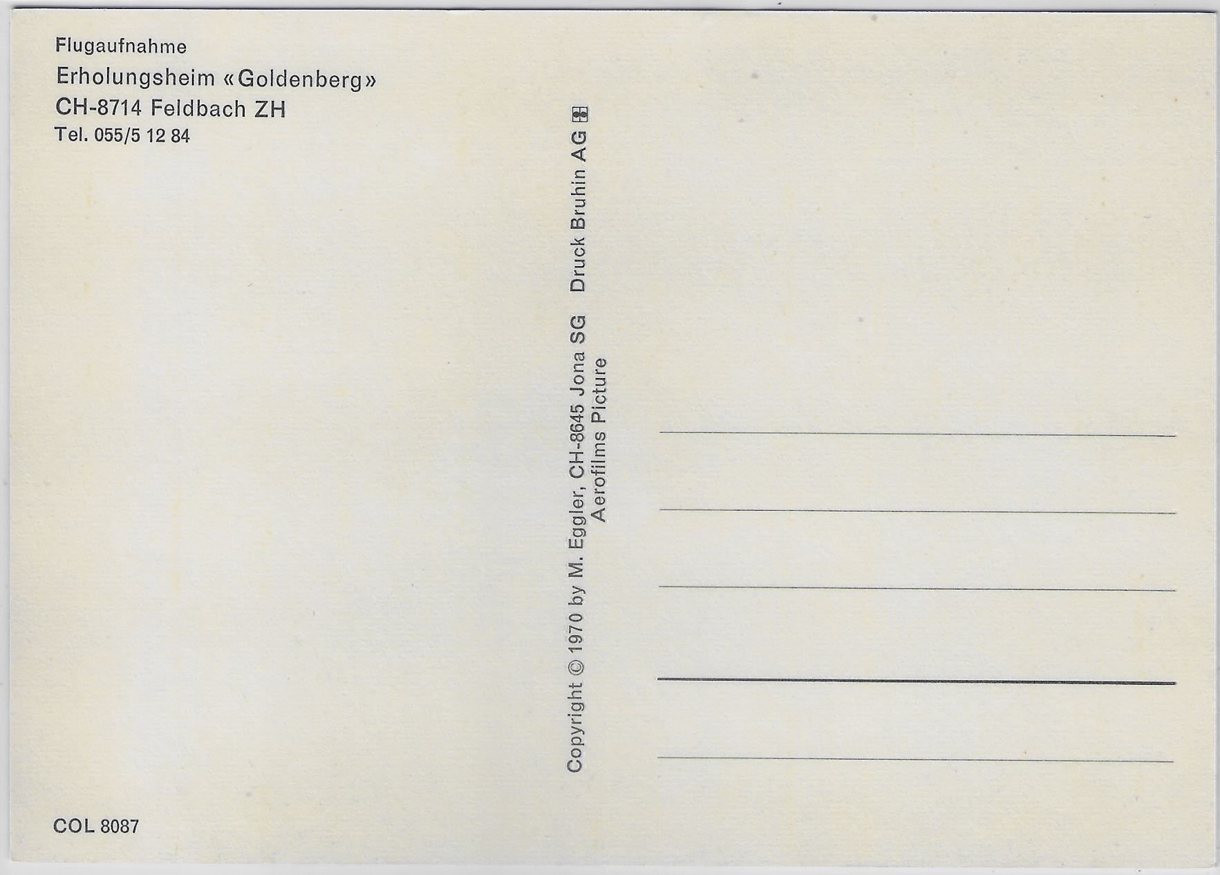 Cartoline postali: Flugaufnahme Erholungsheim Goldenberg – Antico da Ettingen venduto da Kartenplanet 1