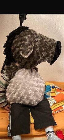 Flauschiges Esel Kostüm 92/98