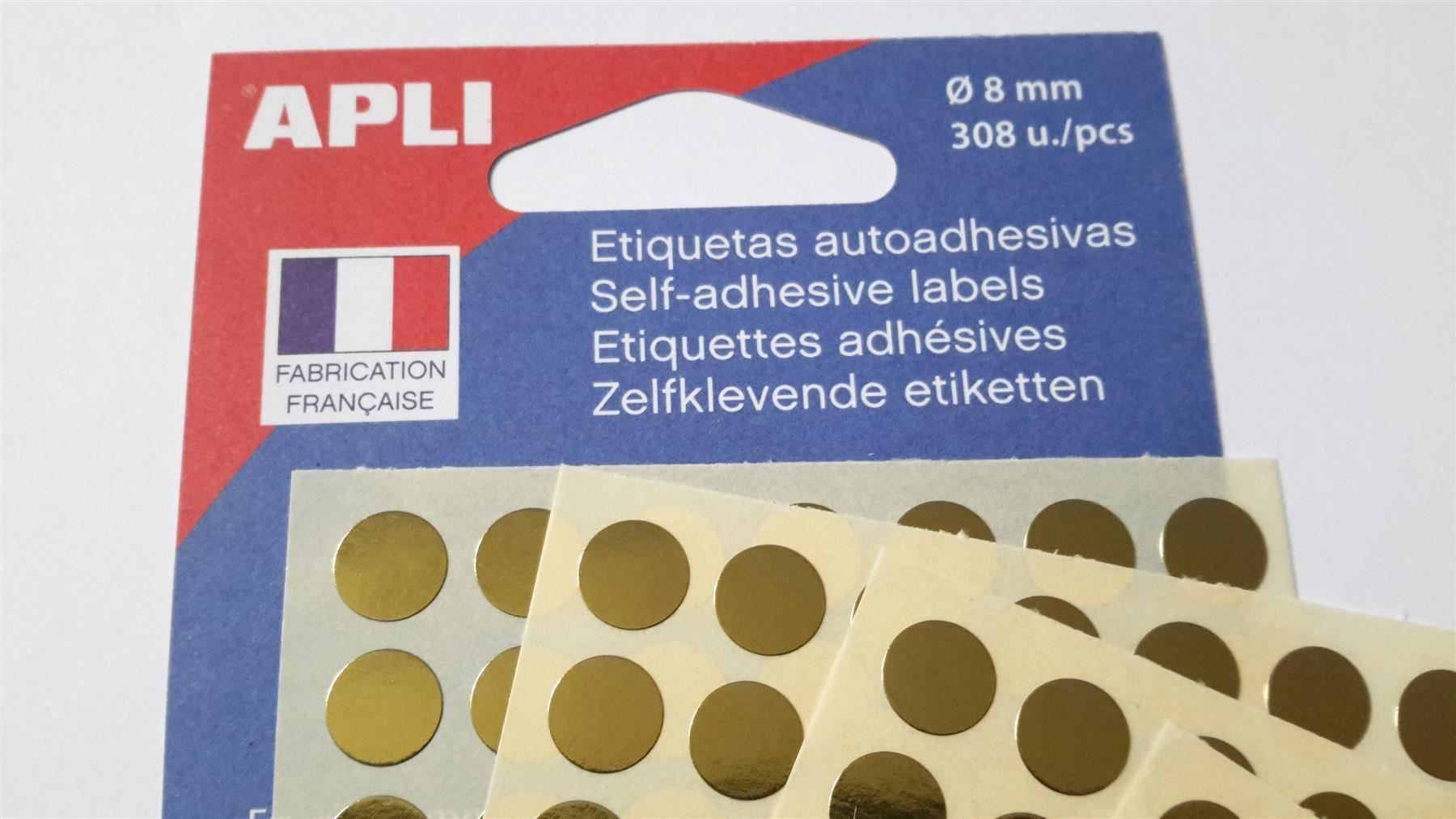 Sticker: Markierungspunkte, gold, 8mm, 308 Stück – Nuovo e nell'imballaggio originale da St. Gallen venduto da cointec 5