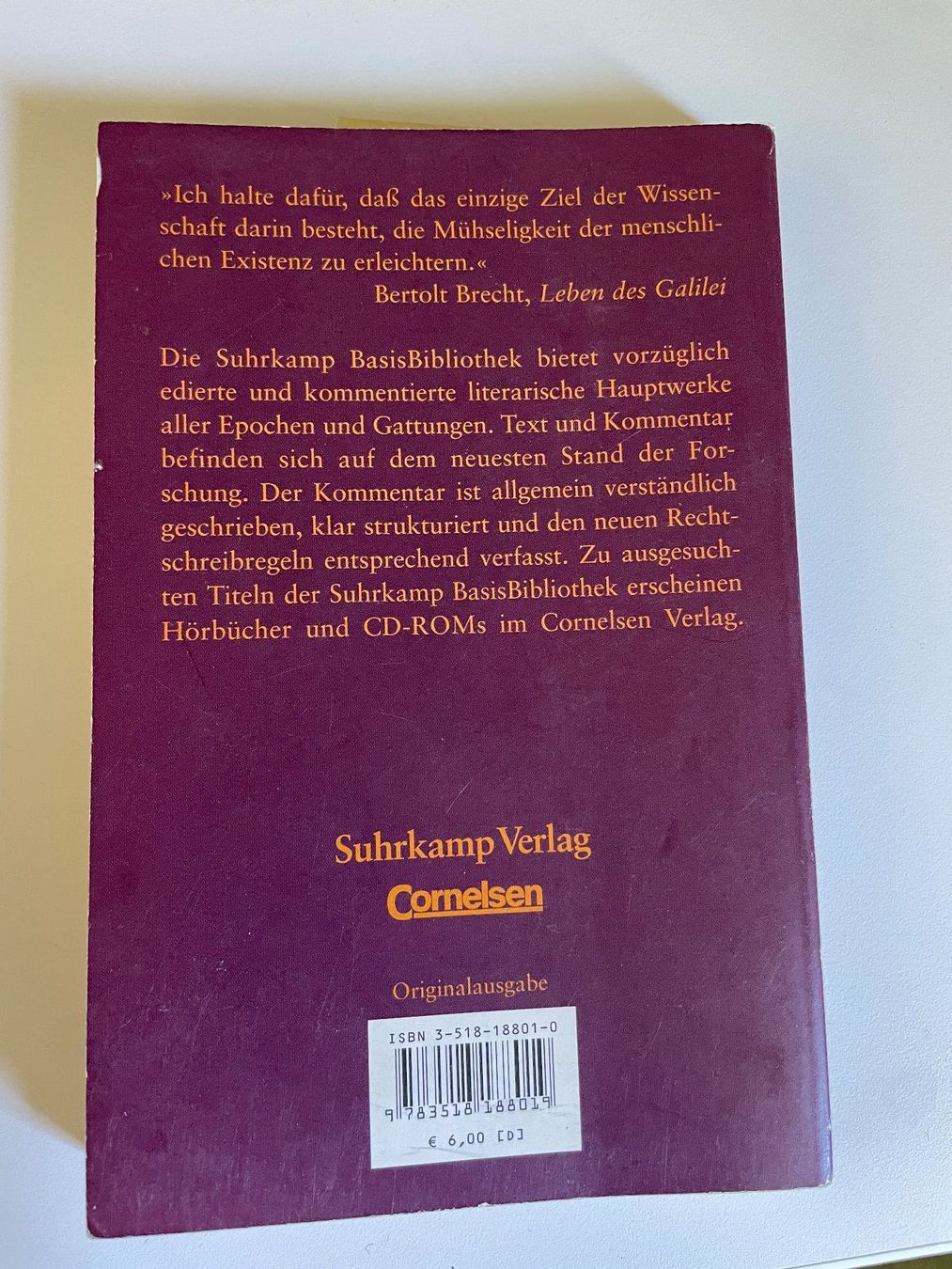 Libri: Bertolt Brecht - Leben des Galilei – Usato da Volketswil venduto da n_r_5gdf 1