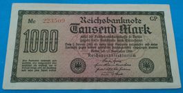 Deutschland: 1000 Mark 1922, SS