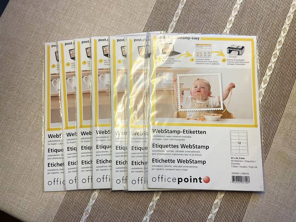 WebStamp Etiketten x7 (Neu (gemäss Beschreibung)) in Binningen für CHF ...