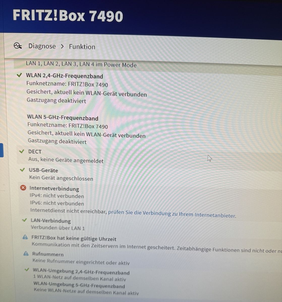 Fritz Modem & Router: Fritzbox 7490 OVP – Usato da Fislisbach venduto da BrotHoler 5