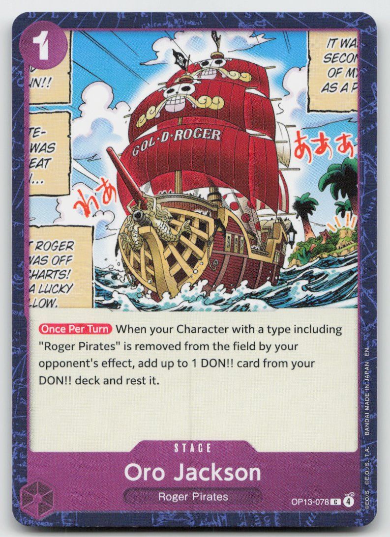 Bandai Carte collezionabili: One Piece Oro Jackson OP13-078 C – Usato da Lugano venduto da VlaseCard