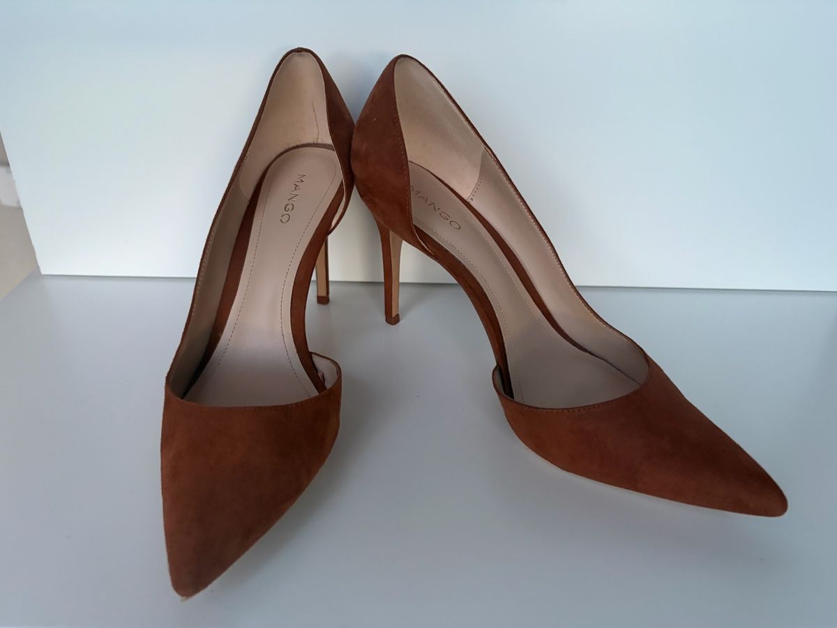 Mango Scarpe da donna: Mango - Elegant Brown Suede - Size 39 – Usato da Nyon venduto da Deb_D39 2