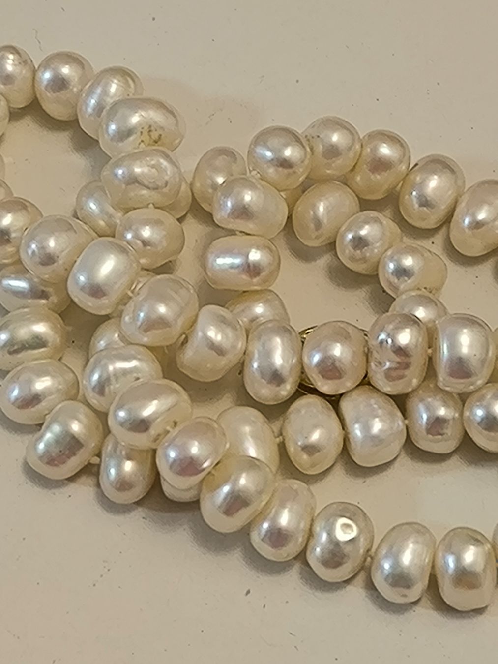 Perle (finte): Wunderschöne, echte Perlenkette mit Goldverschluss, 14k – Usato da Kreuzlingen venduto da dad_9x7b 8