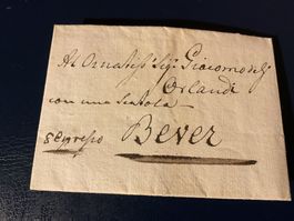 1815 Brief mit Inhalt von Chiavenna nach Bevers