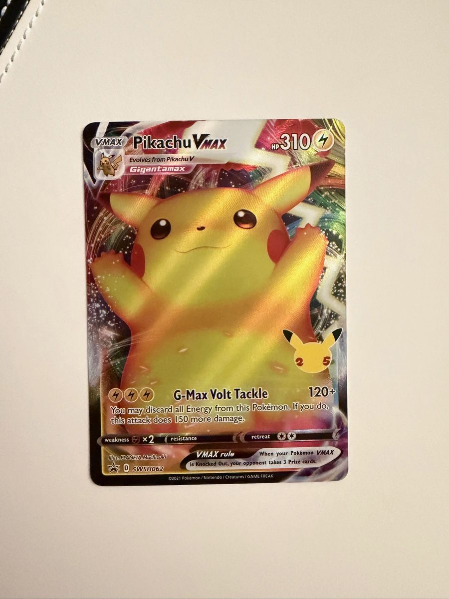 Pokémon Sammelbilder & Trading cards: Pikachu V Max ( Celebrations Promo) – Gebraucht aus Biel/Bienne von SeeLoewe55