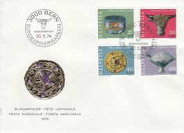 1974 Pro Patria FDC Bundesfeier