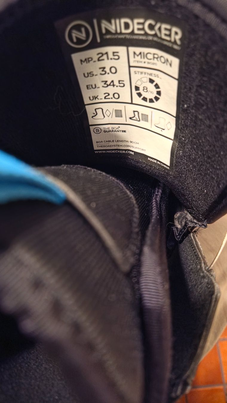 Nidecker Schuhe für Jungen: Nidecker Snowboardschuhe Gr.34.5 BOA – Gebraucht aus Oberrieden von Raja011 5