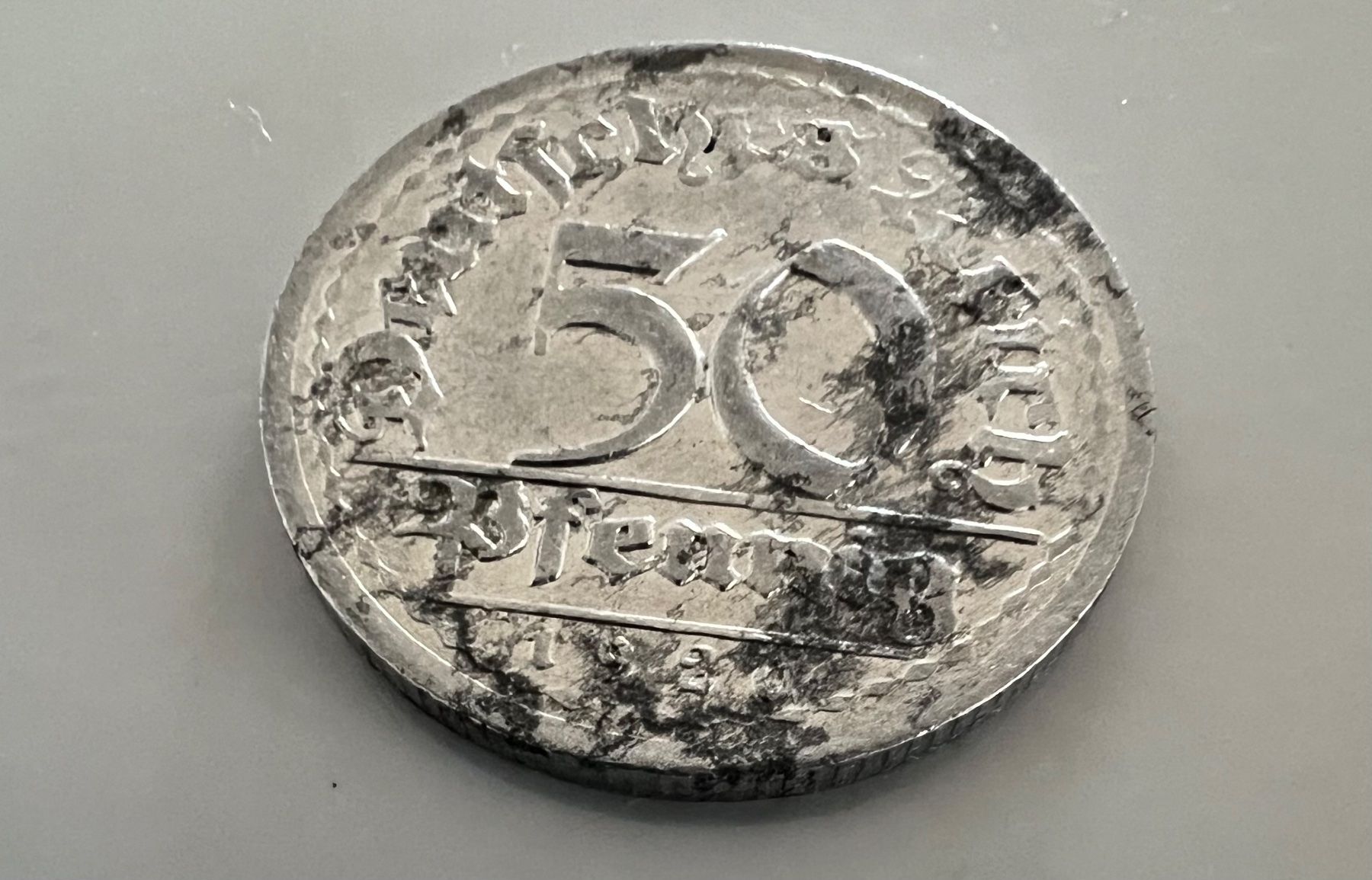 Tutti le monete: Deutschland 50 Reichspfennig 1920-G – Usato da Adliswil venduto da 0ml4t 1