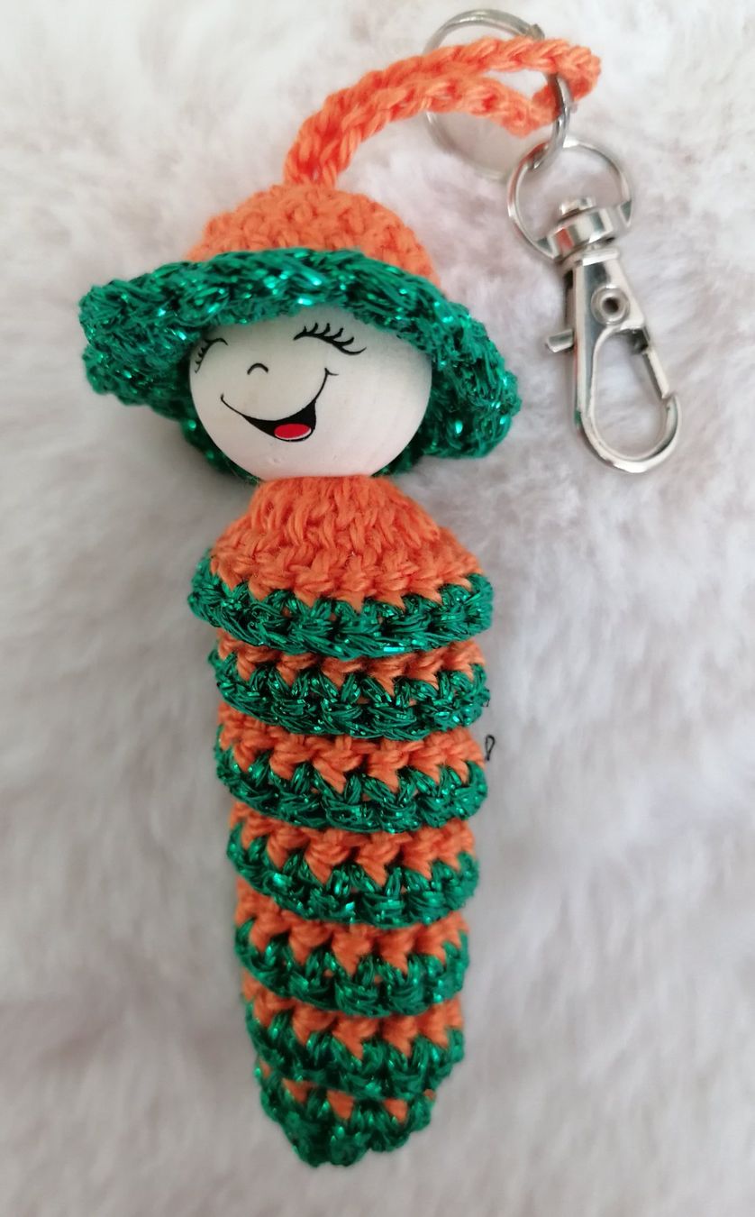 Tutte le decorazioni: Handgemacht Glückswürmchen 3 Stück Orange – Nuovo e nell'imballaggio originale da Rümlang venduto da TRICE67 1
