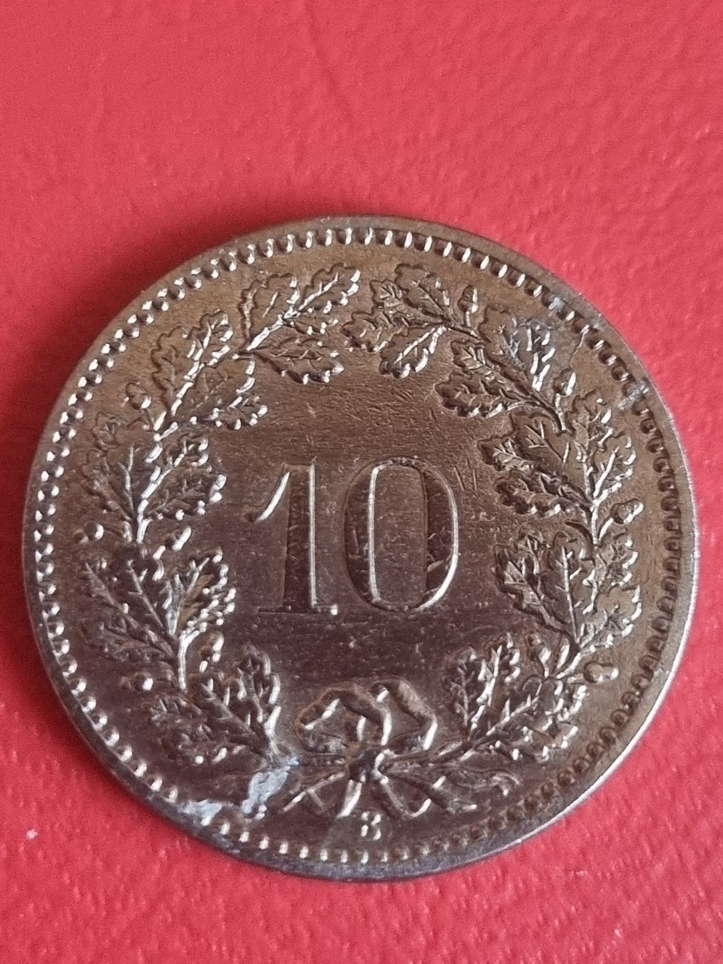 Alle Münzen: 10 RAPPEN SCHWEIZ - JAHR 1885 – Gebraucht aus Heimenschwand von rog_p7h9 1