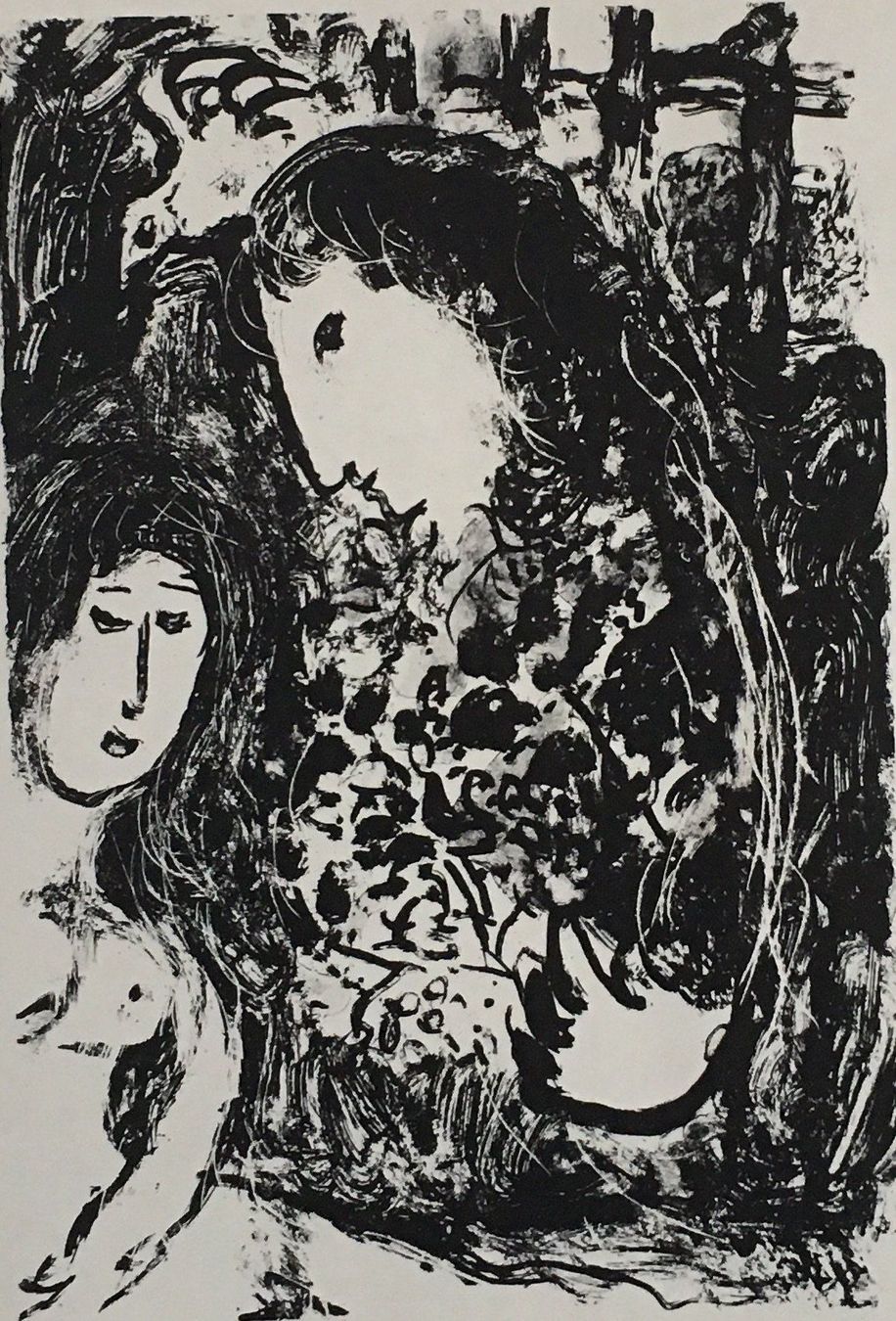 Grafica & Litografie: Marc Chagall   694 "Le Silence"    Farb-Offset-Lithographie – Usato da Nennigkofen venduto da Sommersonnen 1