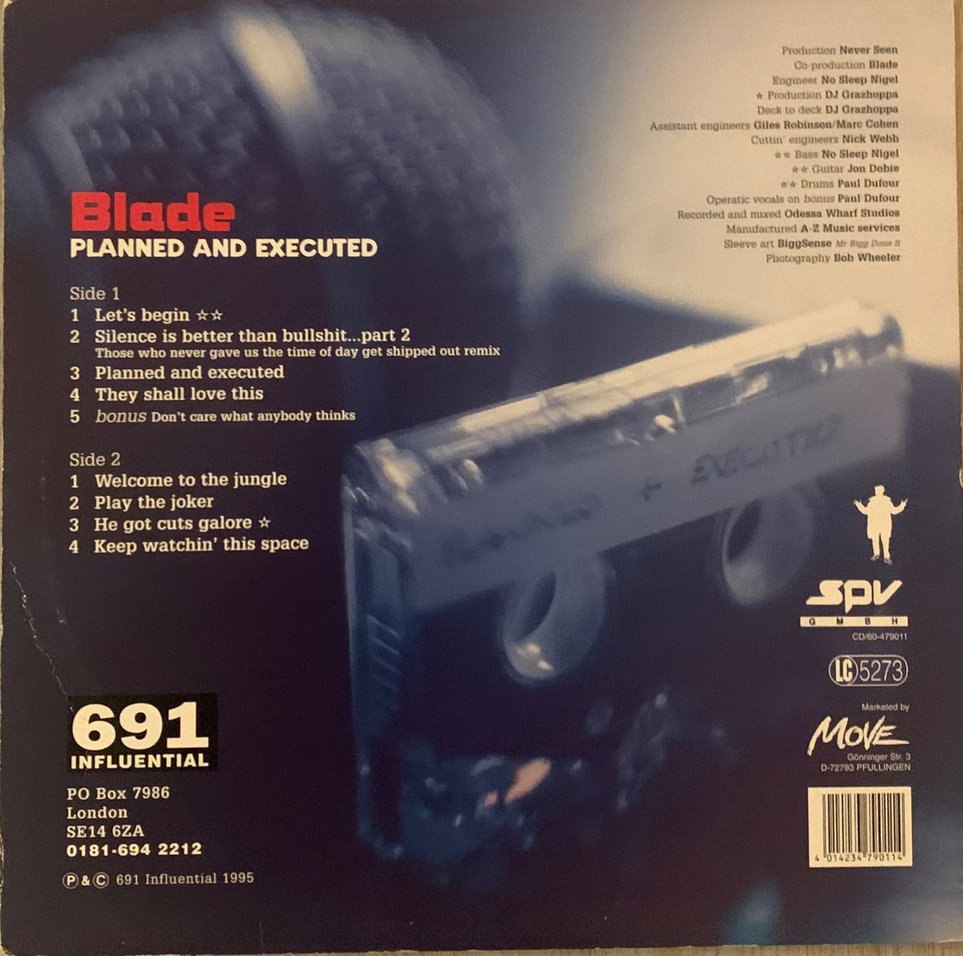 Dischi in vinile: BLADE - Planned And Executed Lp 1995 Red Vinyl – Usato da Mühlethal venduto da superfast78 1