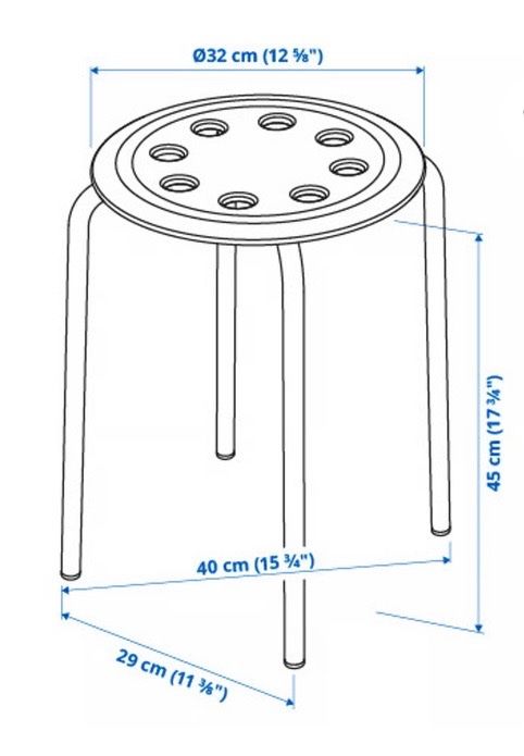 Ikea Tabourets: Ikea Hocker Marius Metall/Kunstoff – D'occasion à Zwingen par Kult2000 3