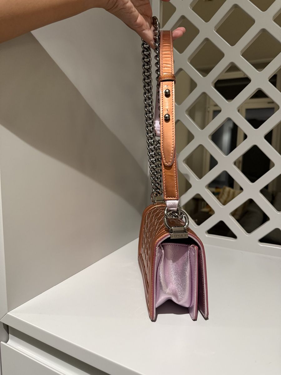 Chanel Borse da donna: Chanel Boy Bag metallic copper leather – Usato da Luzern venduto da rec_8srh 4