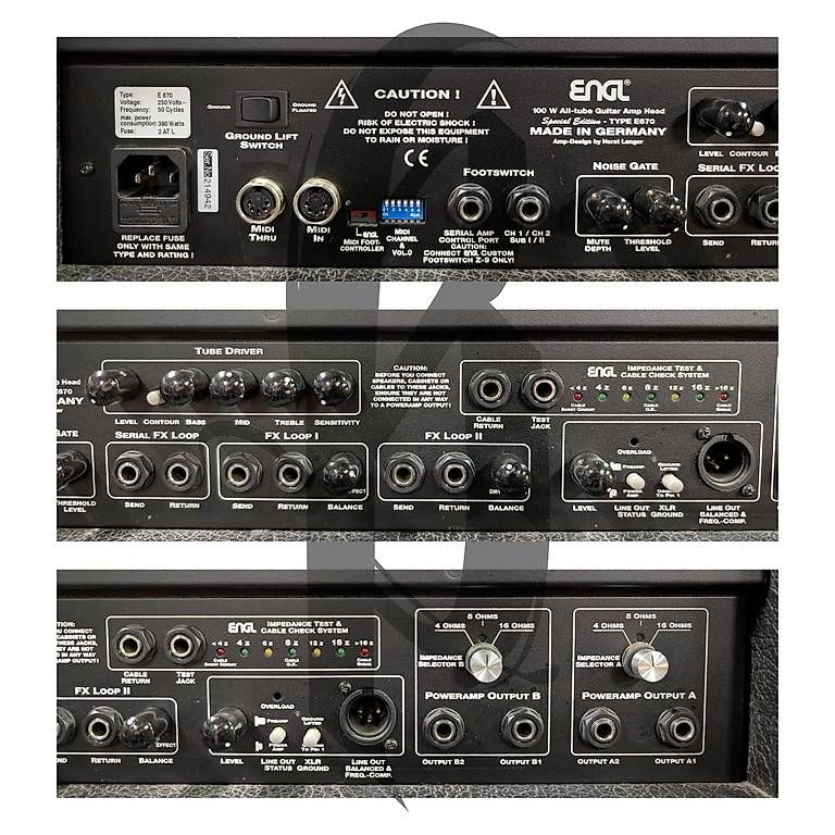 Engl Amplificatori: ENGL Special Edition E670 100W Head inkl. Case + Footswitch – Usato da Thun venduto da Christoph_BOS 3