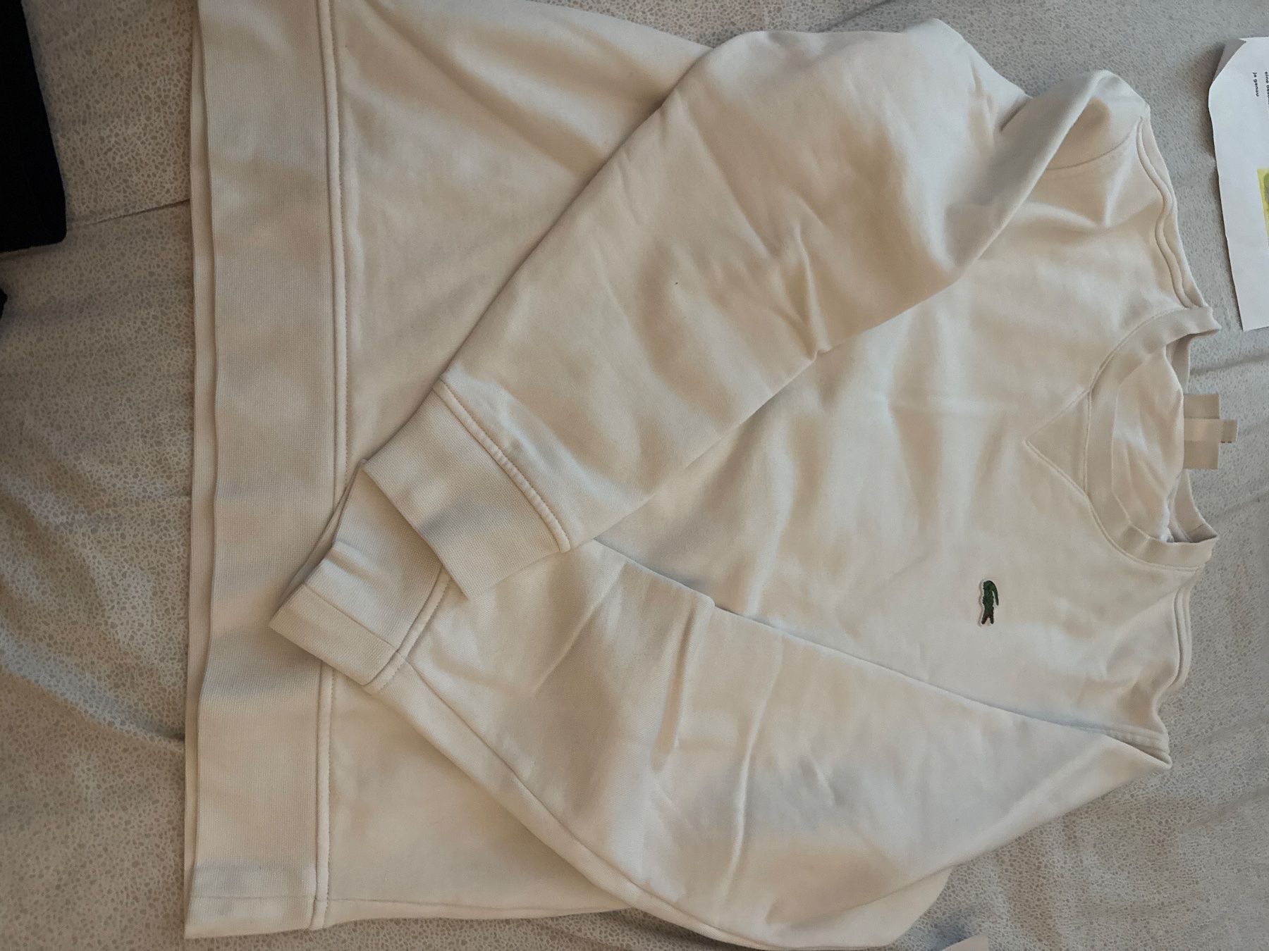 Lacoste Maglioni & Felpe: Lacoste Pullover weiss Gr. M, cool & lässig – Usato da Oberwil BL venduto da Zenga60 1