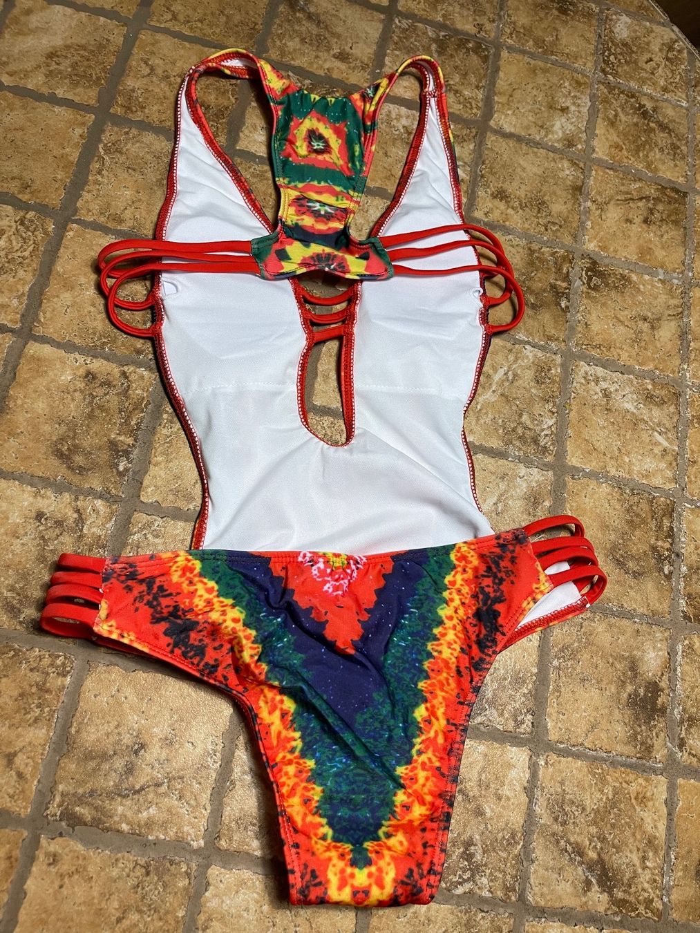 Costumi da bagno & Bikini: Tuta Costume da bagno multicolore con strisce – Nuovo e nell'imballaggio originale da Gordevio venduto da LanaZimm 8
