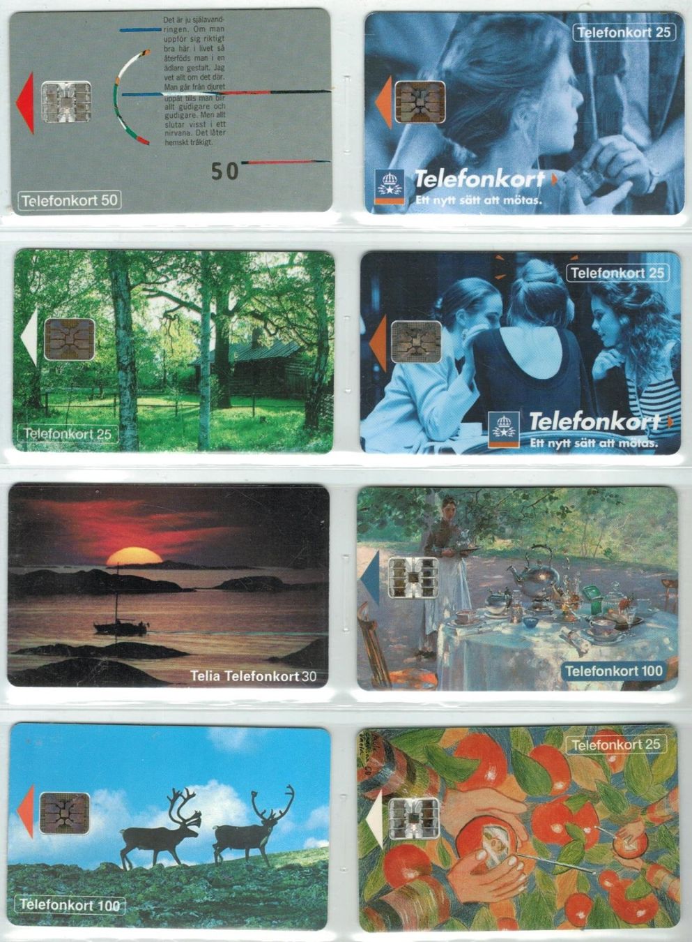 Cartes de téléphone: 8 Telefonkarten Schweden – D'occasion à Zürich par Tolima194