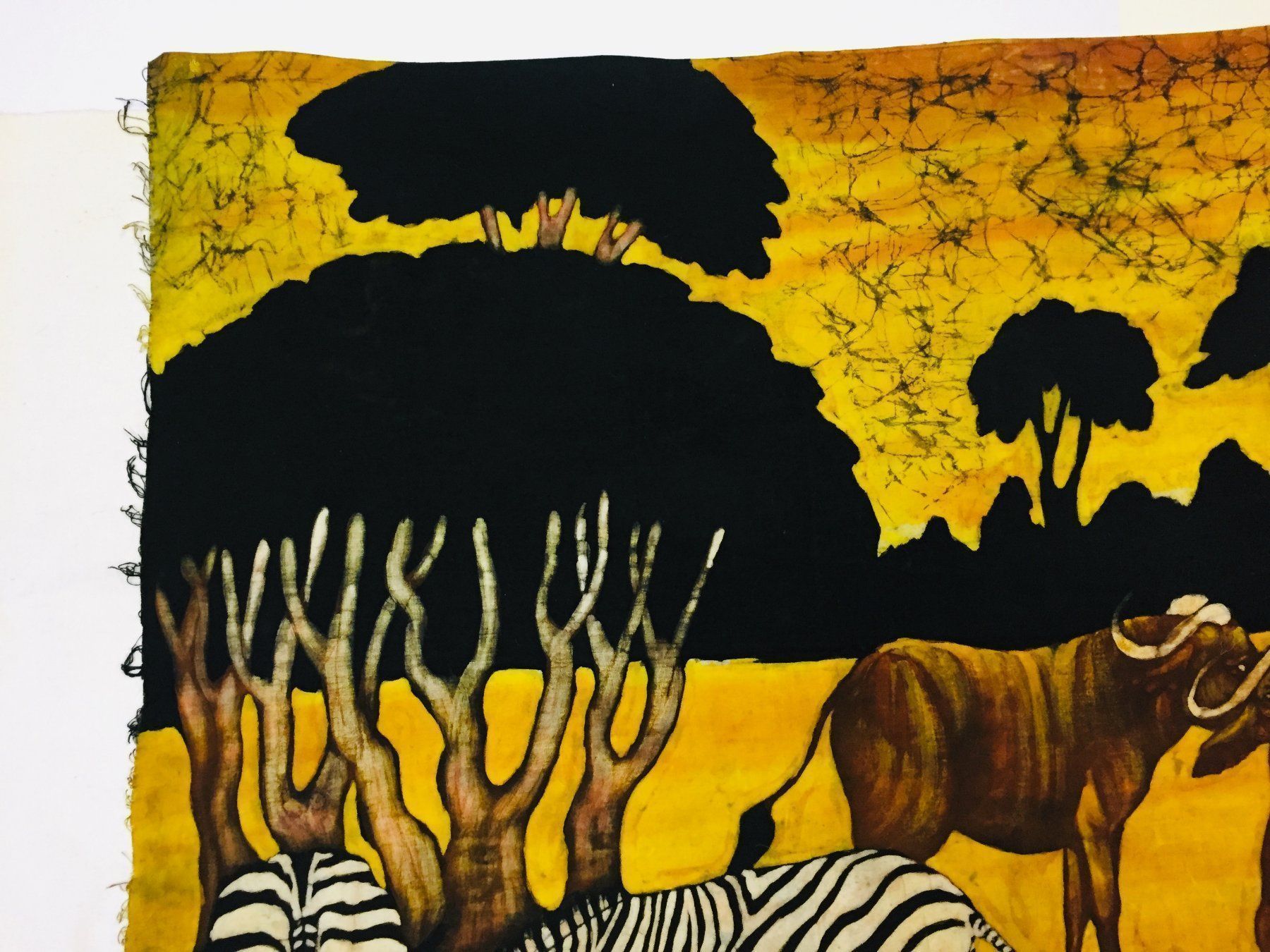 Gemälde: Afrikanische Kunst, Textil Malerei – Gebraucht aus Schaffhausen von vintageworld 4