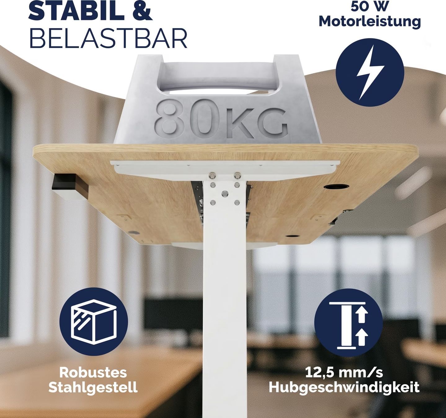 Scrivanie: Casaria Elektrischer Schreibtisch – Usato da Dottikon venduto da Ol4991 1