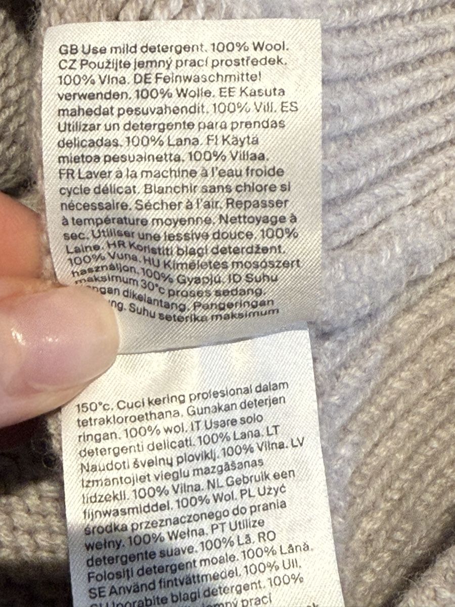 Cos Maglioni & Felpe: COS 100% Wollpullover, hellgrau, Grösse M – Usato da Ottenbach venduto da Suni_82 3