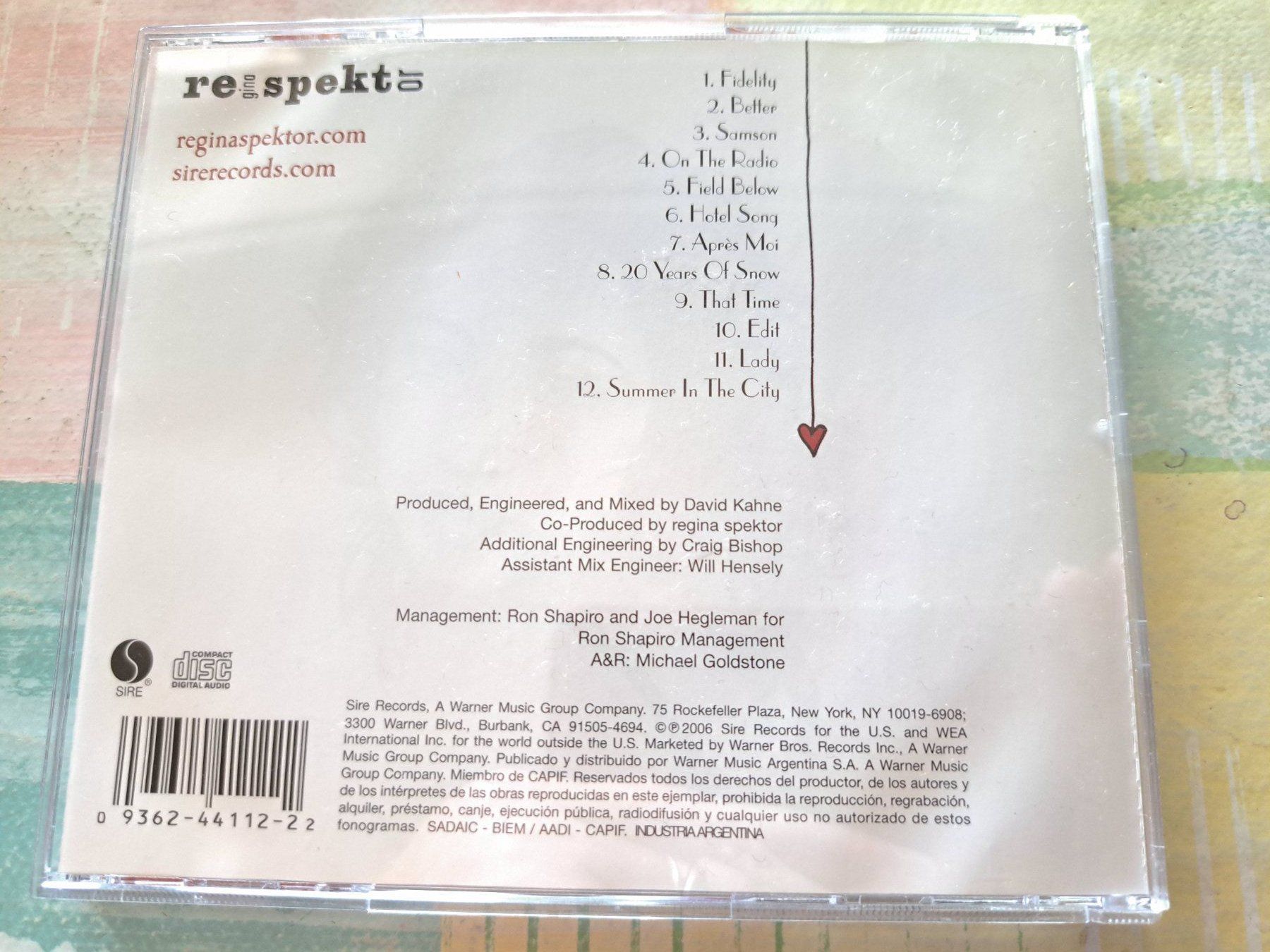 CD: CD Regina Spektor - Begin to hope  – Usato da Pully venduto da bro_n52j 1