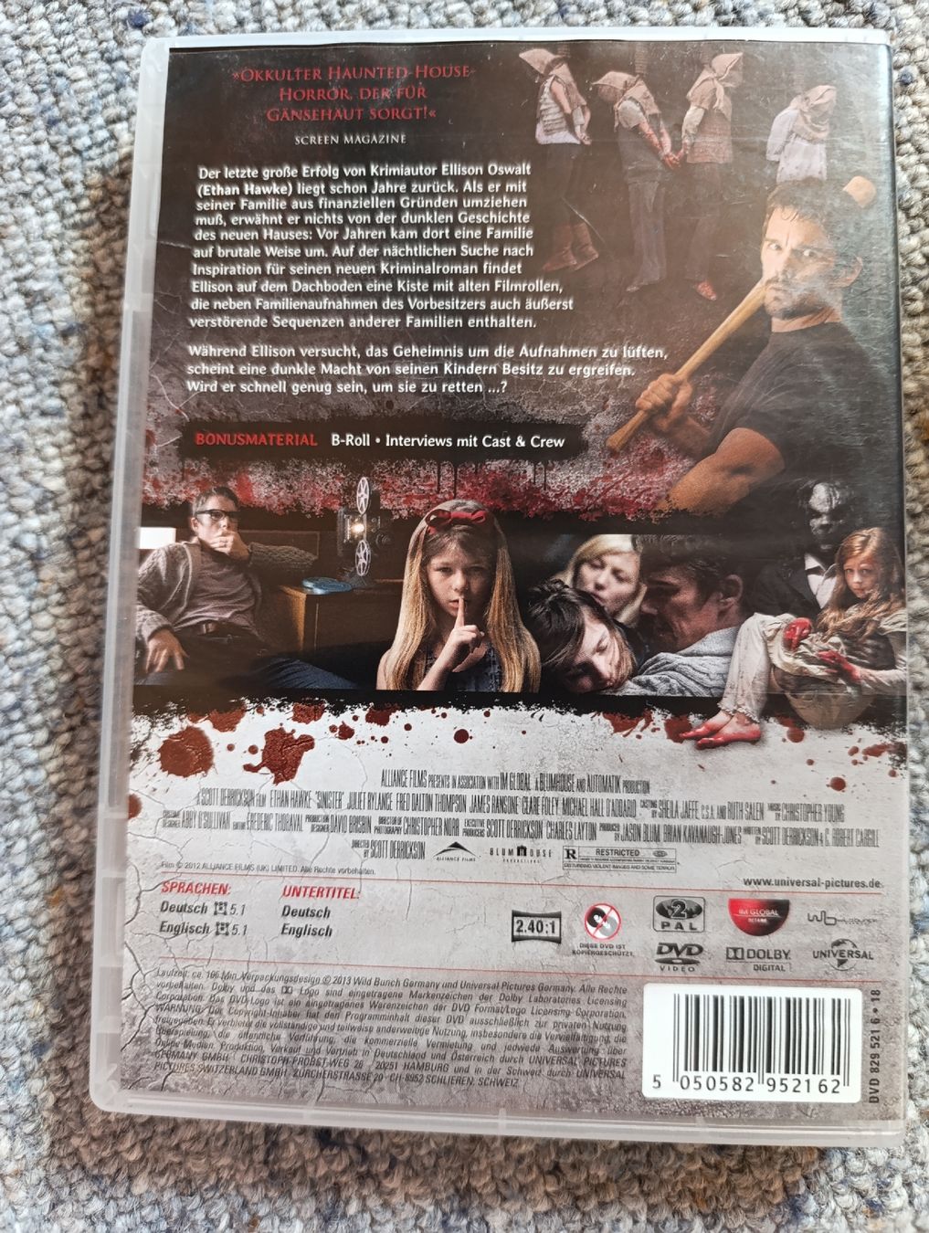 Tous les DVDs: Sinister – D'occasion à Fischenthal par Widder71 1