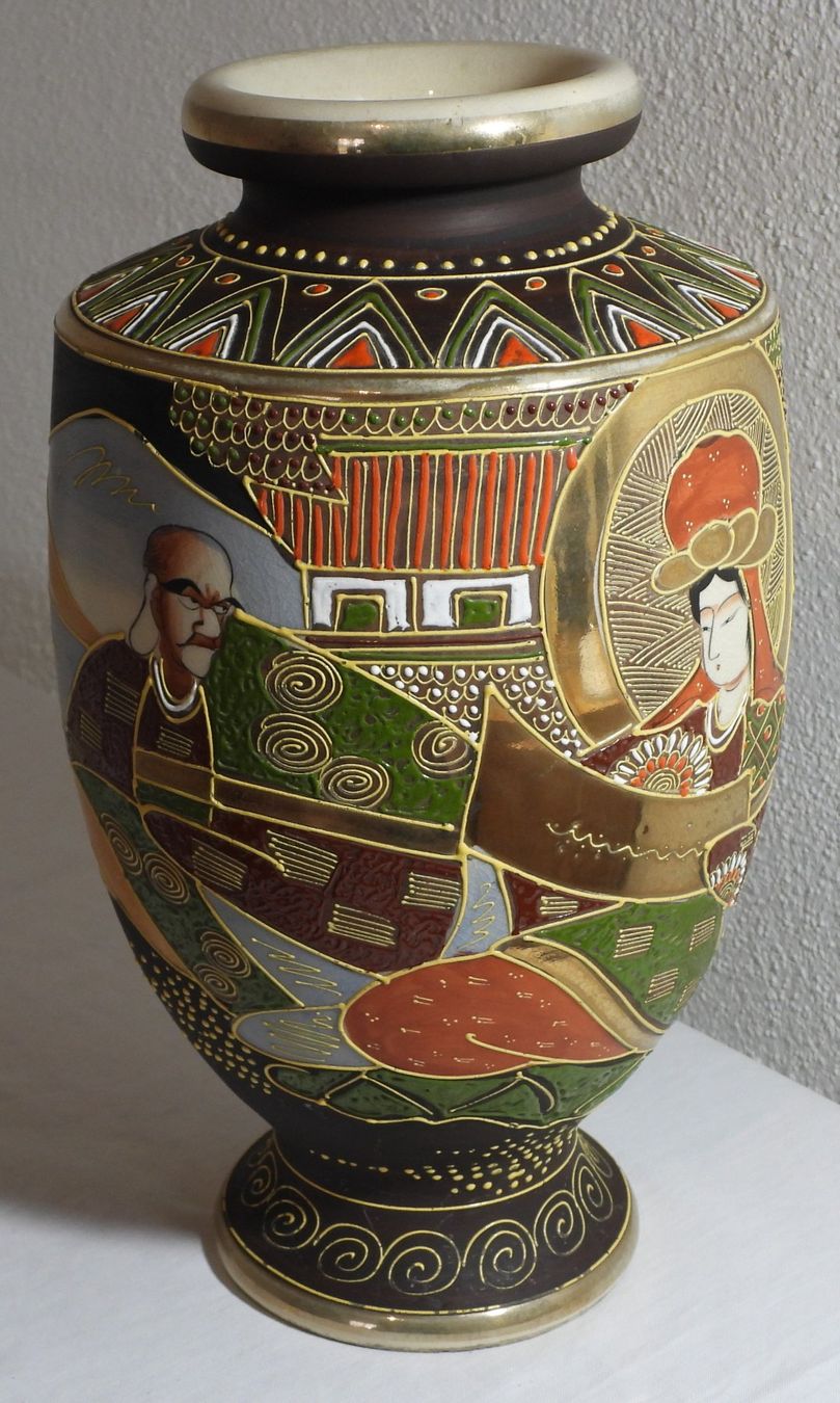 Vasen & Gefässe: Antike Satsuma Vase, handbemalt, Japan, ca. 1900 – Gebraucht aus Dübendorf von mar_85sd