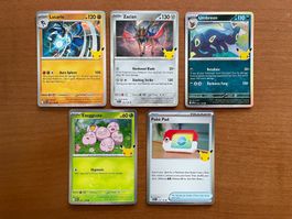 Pokemon Karten Set Holo 30 Jahre (Versand gratis)