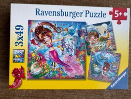 Ravensburger Puzzle 3 x 49 Meerjungfrauen