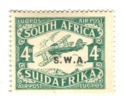 Briefmarke "Flugpost". Südwestafrika