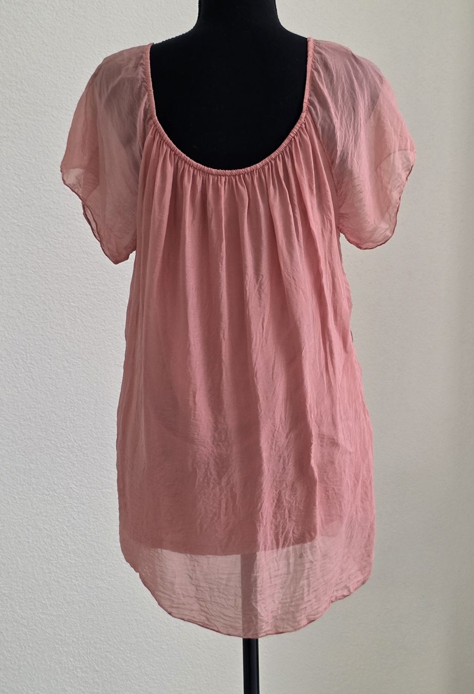 Tuniques: Tinika/ Bluse kurzarm rosa Viskose Grösse M /L – D'occasion à Rheinsulz par Gilea 3