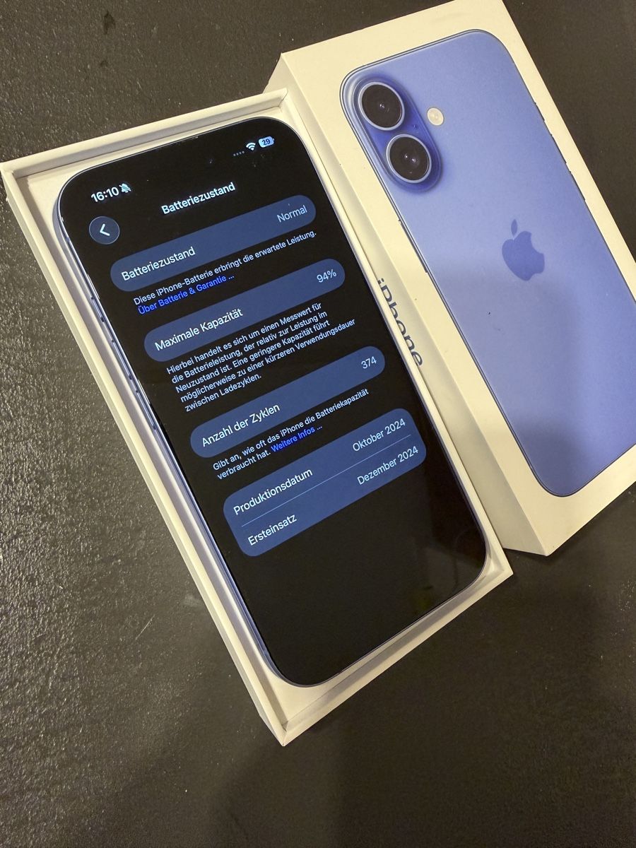 Apple Handys / Smartphones: Iphone 16 256GB – Neu (gemäss Beschreibung) aus Windisch von Mi_chelG 1