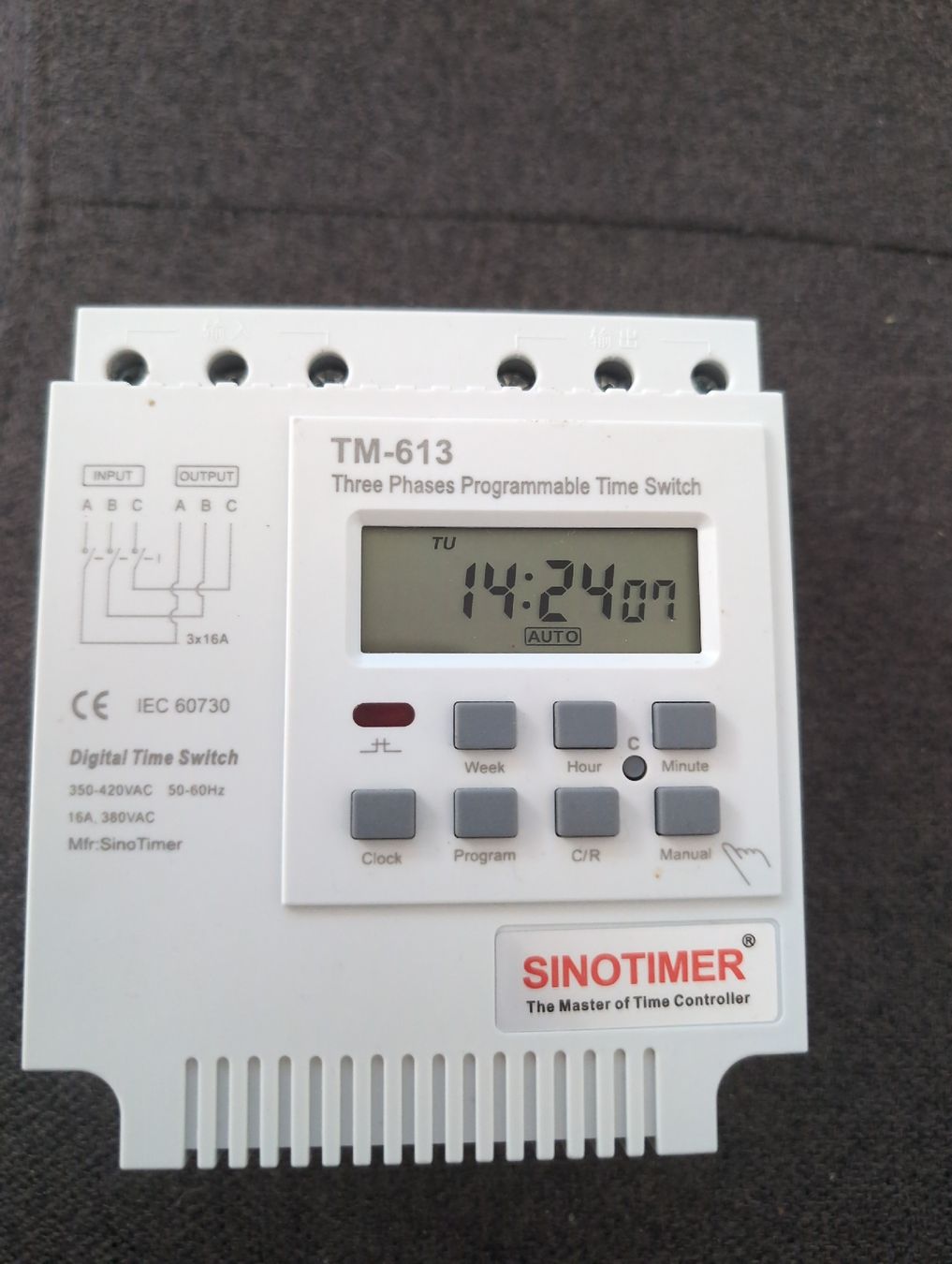 Componenti elettronici: Digitaler Zeitschalter Sinotimer TM-613 3-Phasen  – Usato da Besenbüren venduto da ram_z8pp