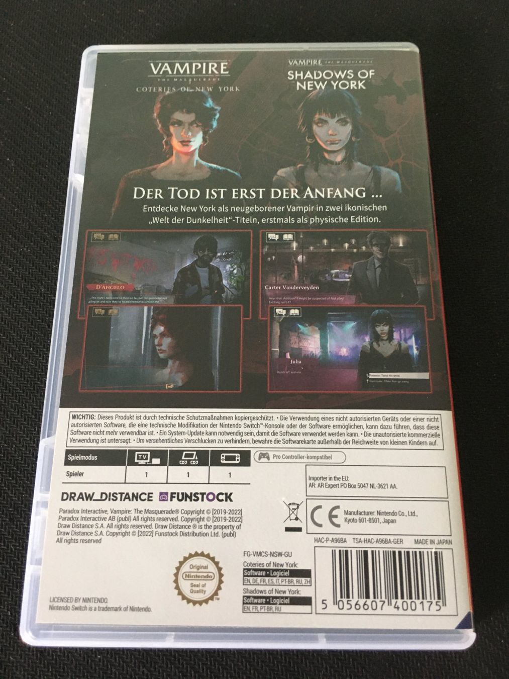 Nintendo Giochi: Vampire the Masquerade für Nintendo Switch – Usato da St.Gallen venduto da sjosjo 1